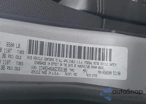 2016 Dodge Durango Sxt из США, поврежденный, VIN 1C4RDHAG0GC353188